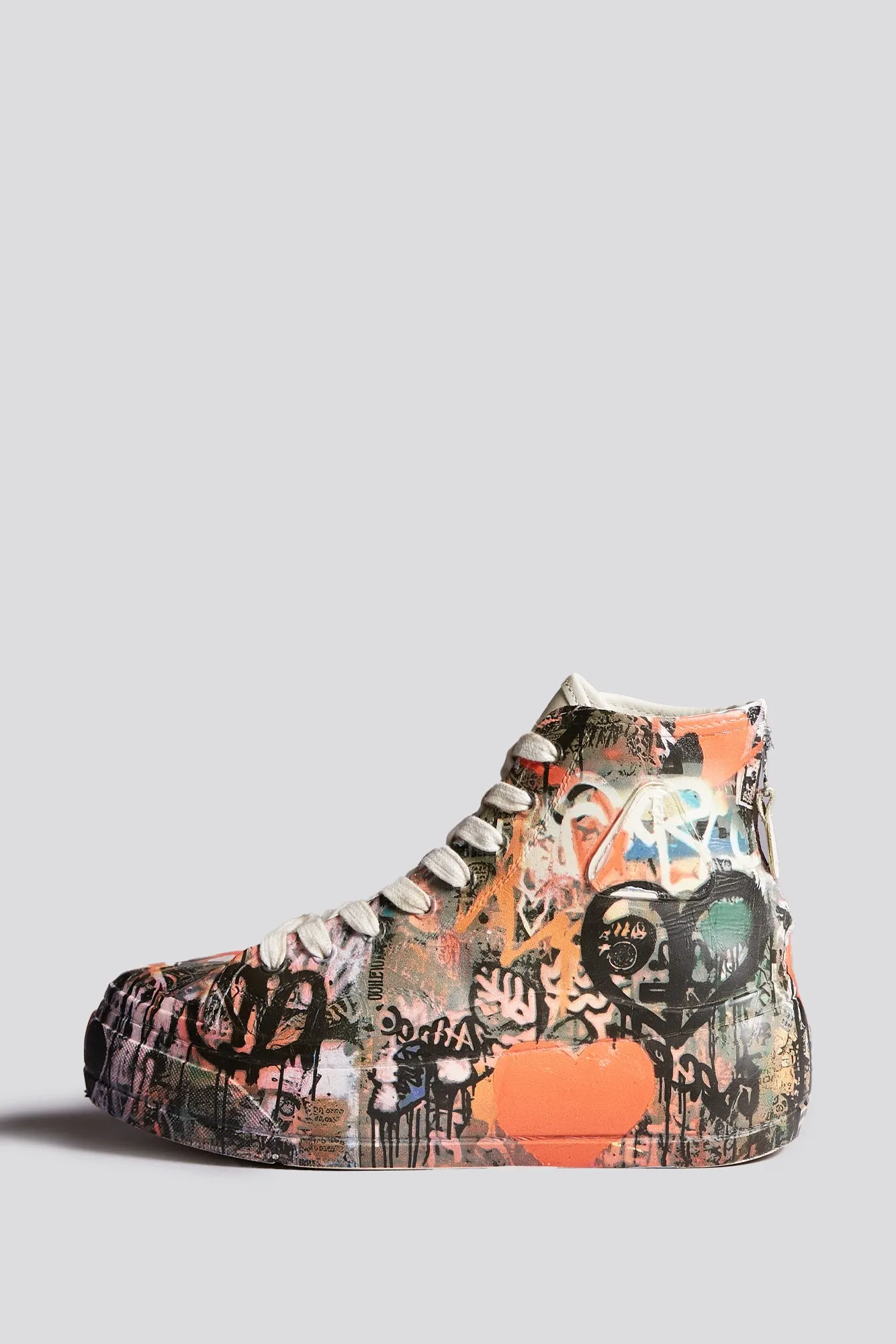 KURT HIGH TOP SNEAKER - HEART GRAFFITI sold by R13