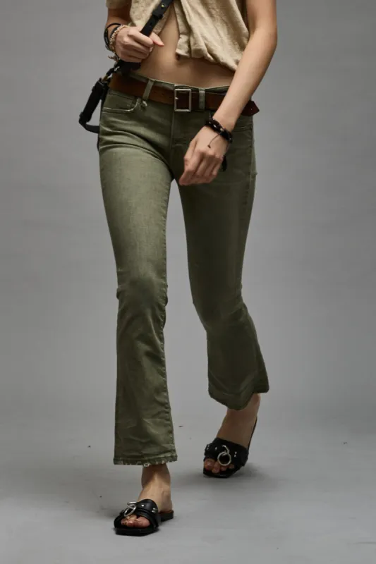 KICK FIT - OLIVE GREEN STRETCH sold by R13