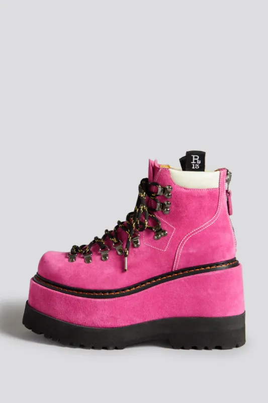 TRAILBLAZER HIKING BOOT - PINK SUEDE made by R13