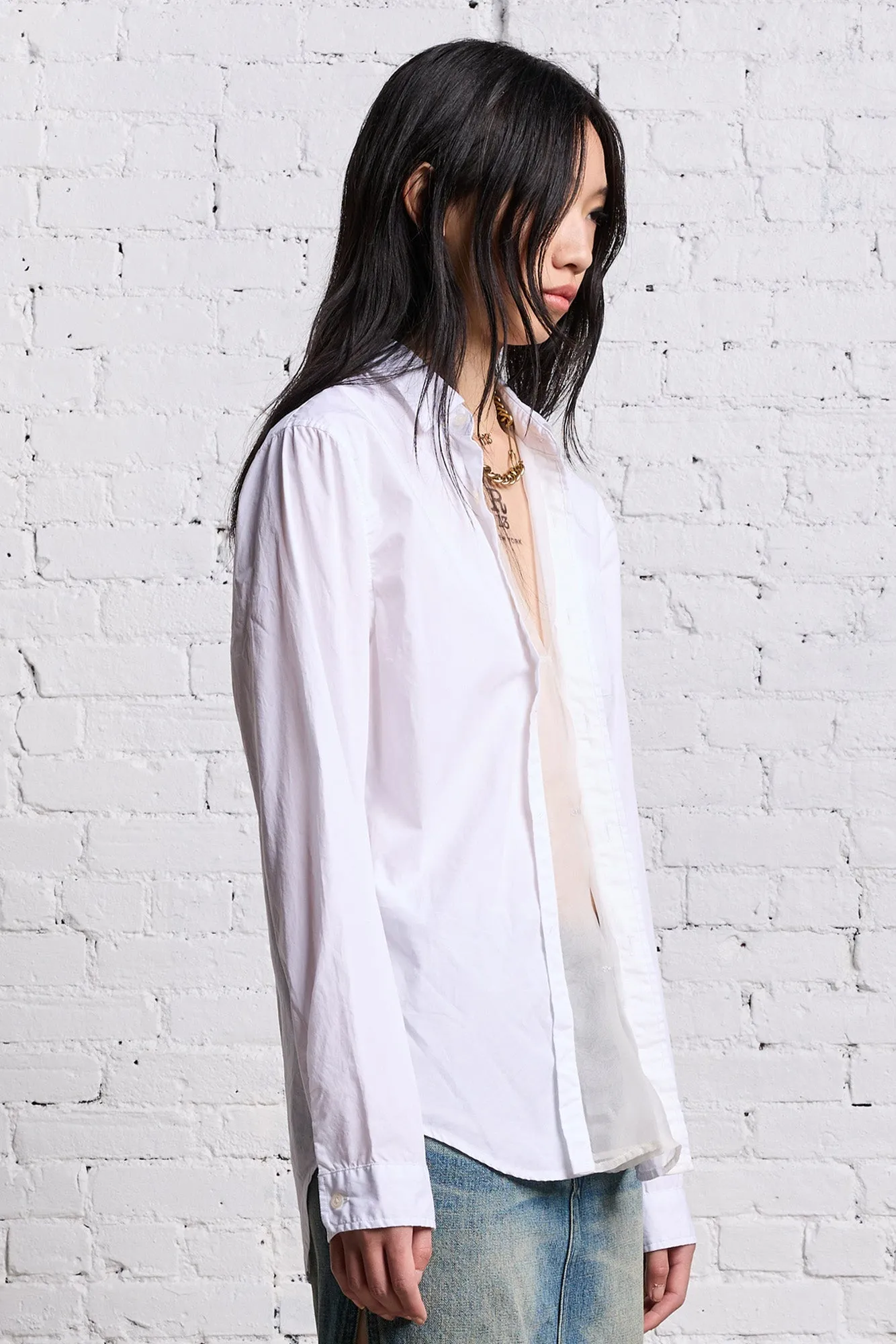 FOLDOUT SHIRT - WHITE sold by R13 product image thumbnail 4