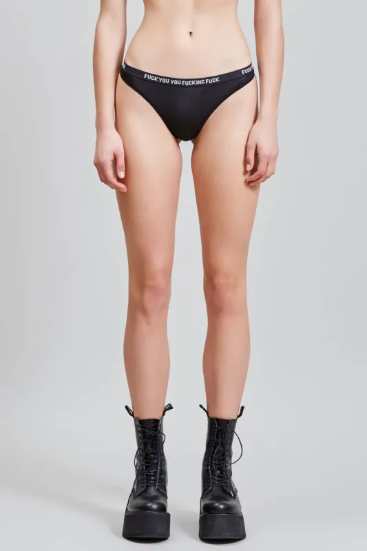 THONG - BLACK sold by R13