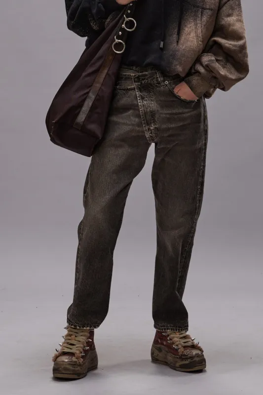 CROSSOVER JEAN - MUD GREY sold by R13