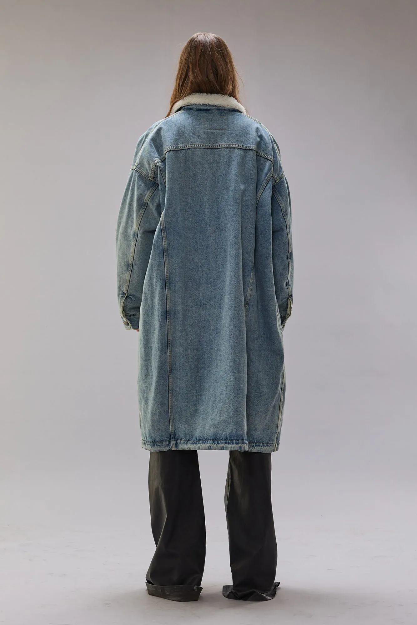 LYLE TRUCKER COAT - SLATE BLUE sold by R13 product image thumbnail 4