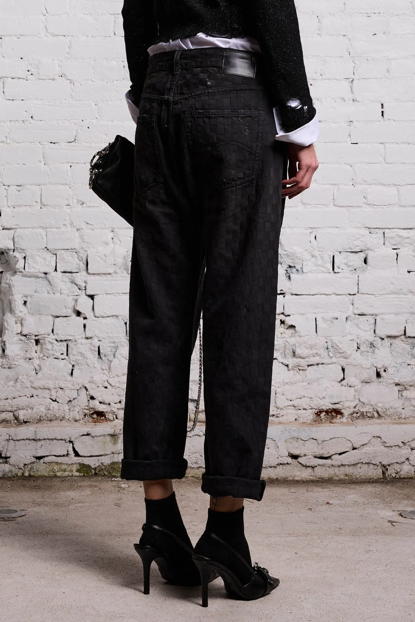 BOYFRIEND JEAN - SHADOW CHECKERBOARD sold by R13 product image thumbnail 5