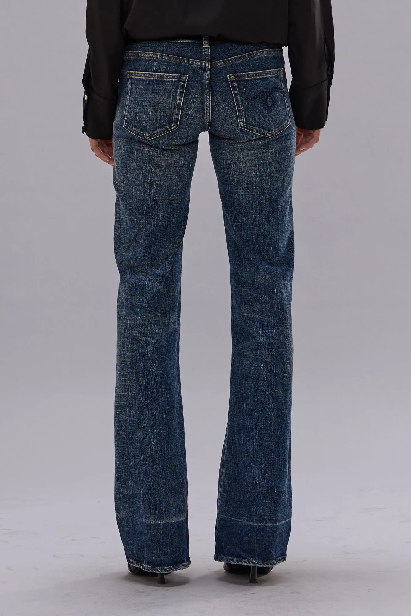 BOY FLARE - MIRE BLUE STRETCH sold by R13 product image thumbnail 3