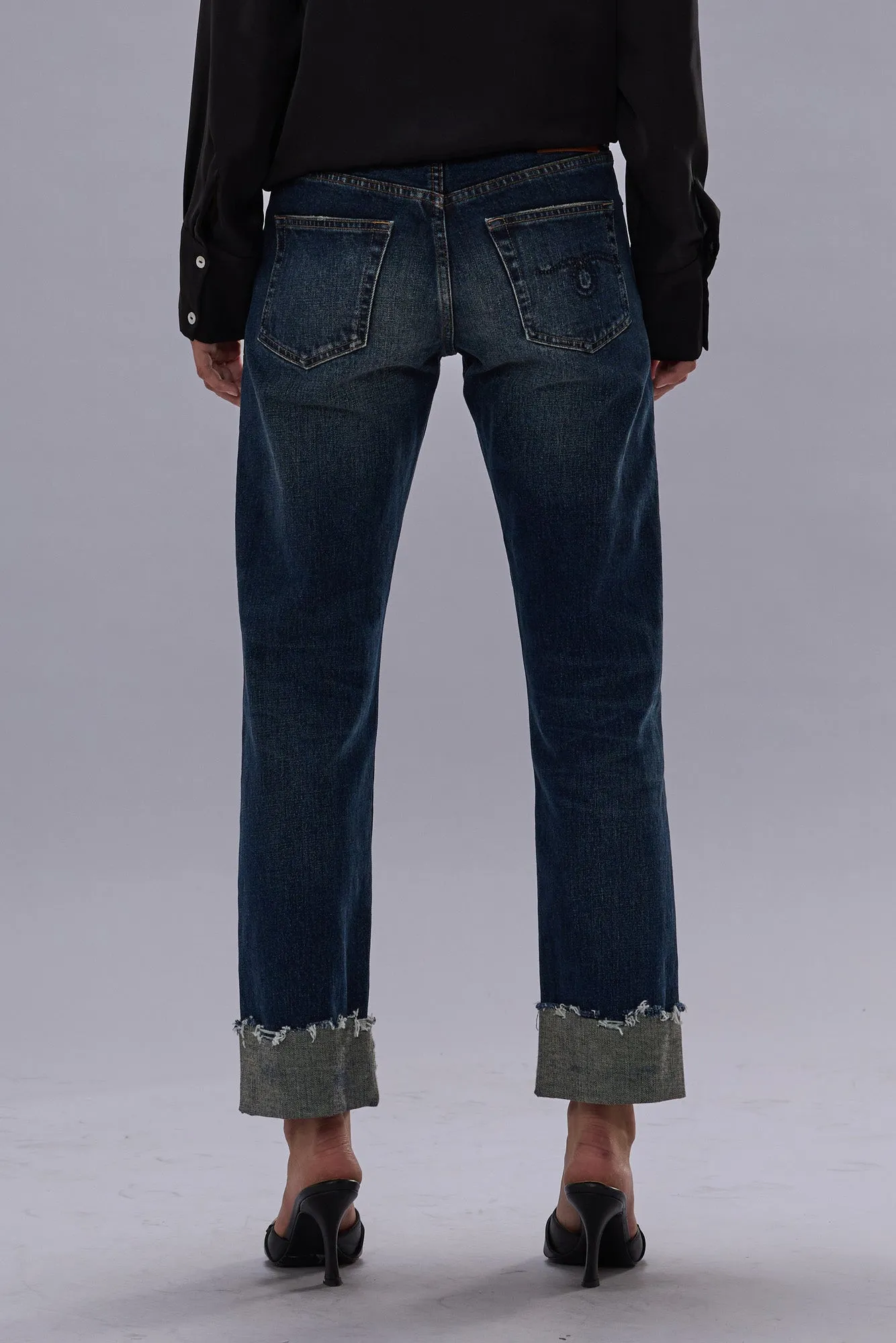 CUFFED ROMEO JEAN - WINNETT SELVEDGE BLUE sold by R13 product image thumbnail 3