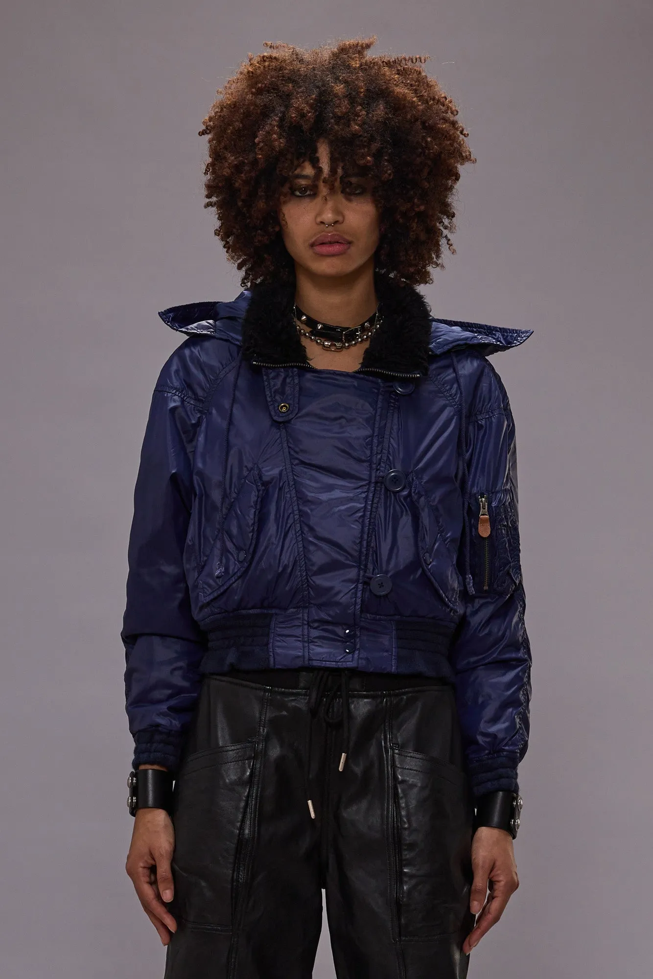 RAGLAN FLIGHT JACKET - NAVY sold by R13 product image thumbnail 2