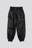 PLEATED POCKET STRAIGHT LEG LEATHER PANT - BLACK sold by R13