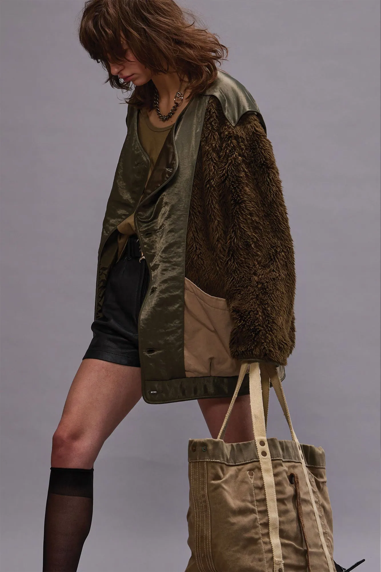 COCOON LINER - OLIVE/KHAKI sold by R13