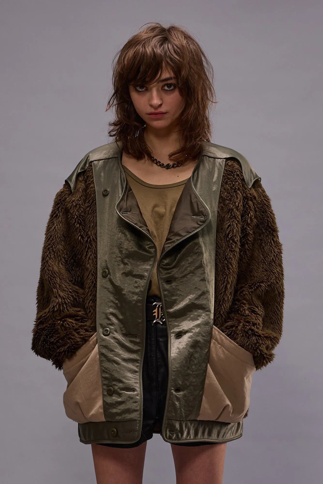 COCOON LINER - OLIVE/KHAKI sold by R13 product image thumbnail 2