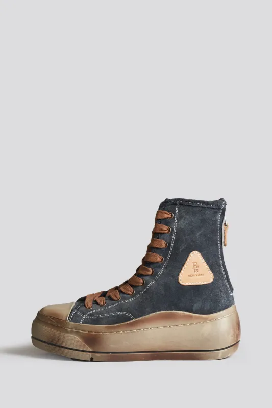 DISTRESSED TALL KURT - WASHED NAVY SUEDE sold by R13