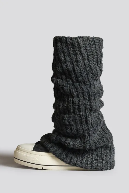 KURT HIGH TOP SNEAKER WITH WARMER - WASHED BLACK HALF CARDIGAN sold by R13