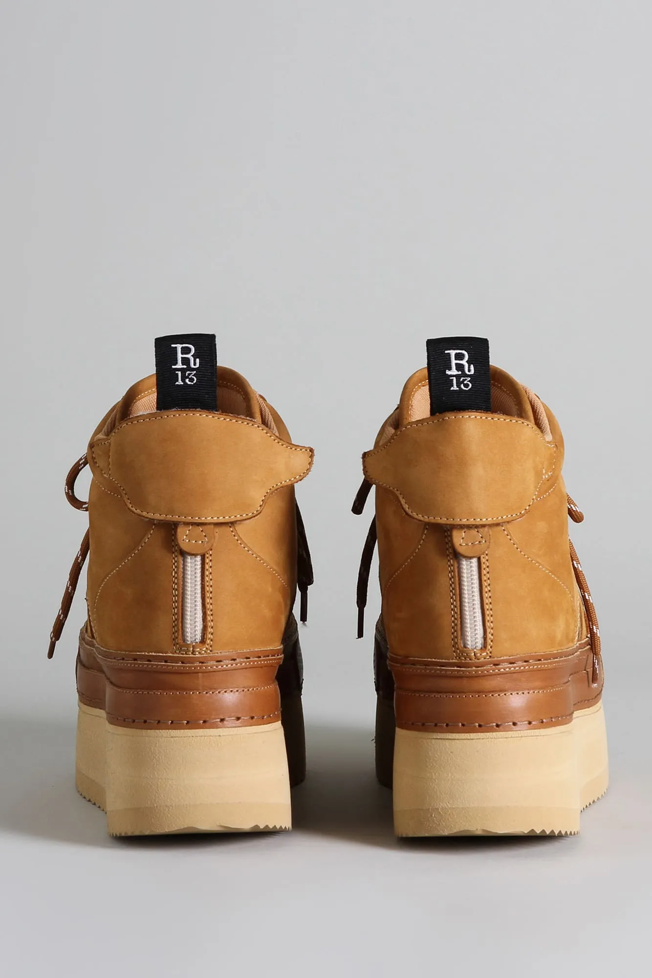 RIOT LEATHER HIGH TOP - TAN NUBUCK sold by R13 product image thumbnail 4