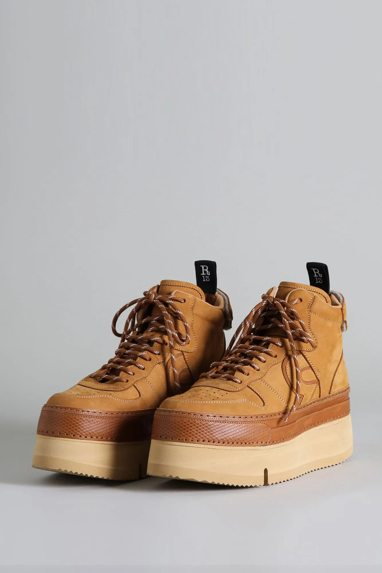 RIOT LEATHER HIGH TOP - TAN NUBUCK sold by R13 product image thumbnail 2