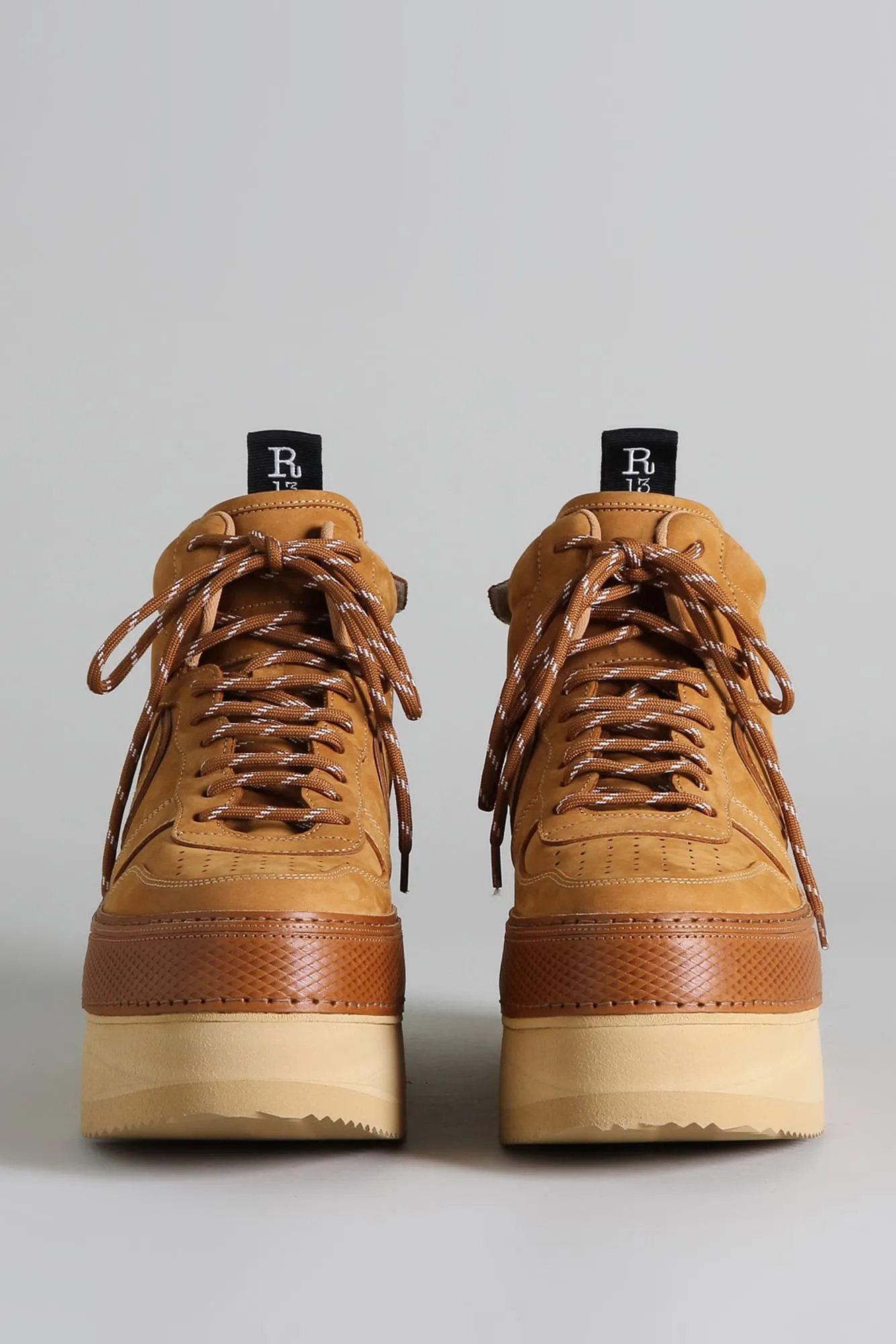 RIOT LEATHER HIGH TOP - TAN NUBUCK sold by R13 product image thumbnail 3