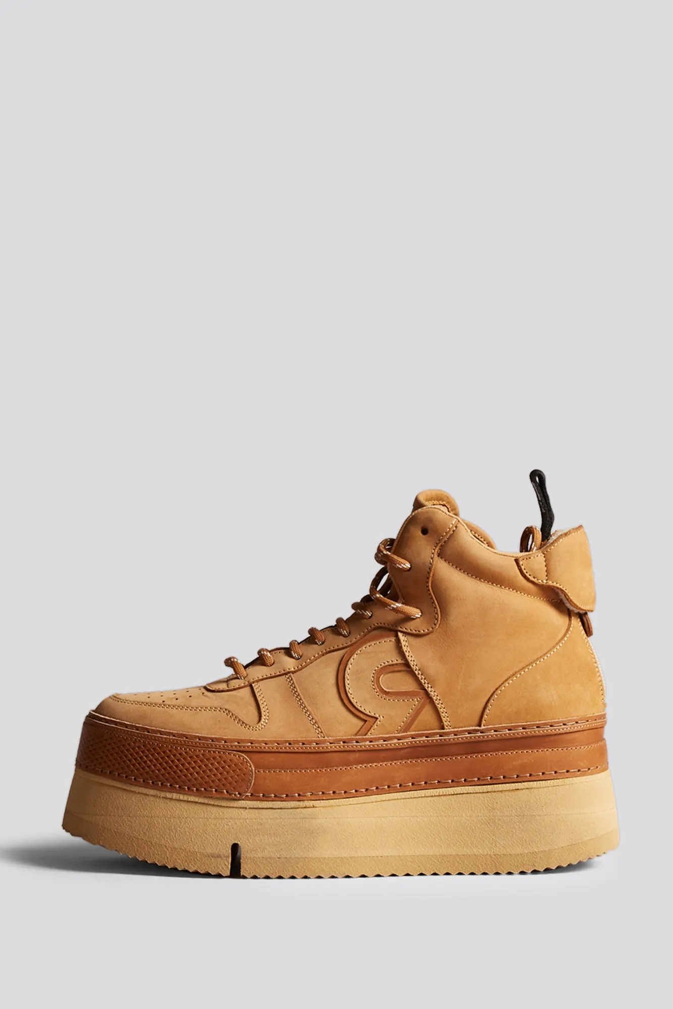 RIOT LEATHER HIGH TOP - TAN NUBUCK sold by R13