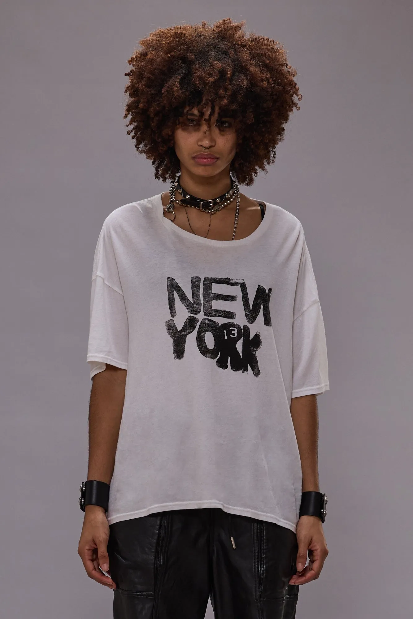 NY RELAXED T - ECRU sold by R13 product image thumbnail 2
