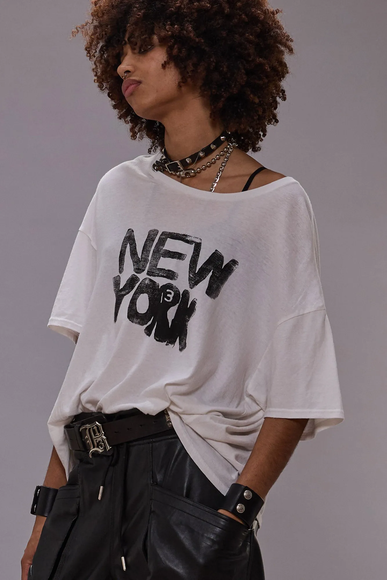 NY RELAXED T - ECRU sold by R13
