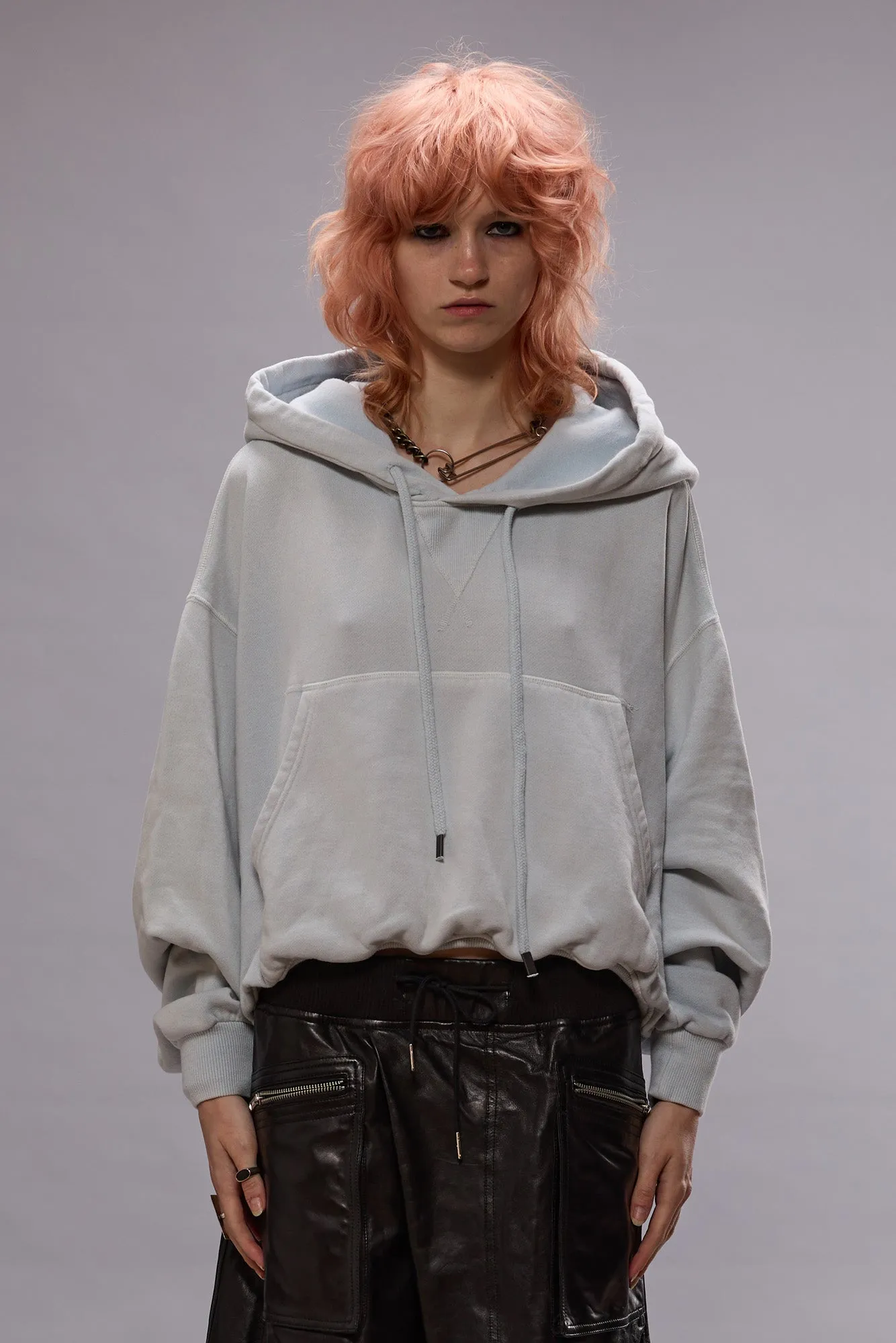 BALLOON POPOVER HOODIE - LIGHT BLUE sold by R13 product image thumbnail 2