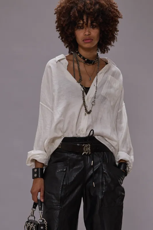 DROP NECK SHIRT - WHITE sold by R13