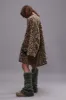 TAPED LINER COAT - WOOLY LEOPARD sold by R13