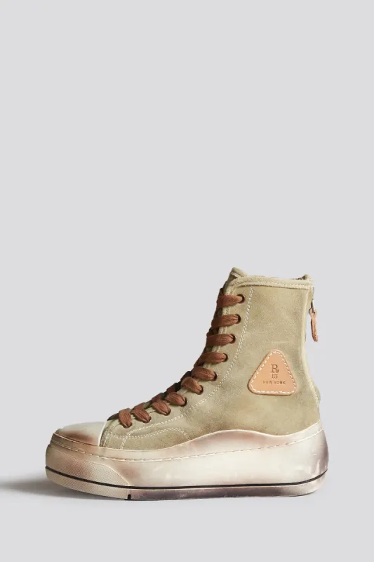 TALL KURT - WASHED KHAKI SUEDE sold by R13