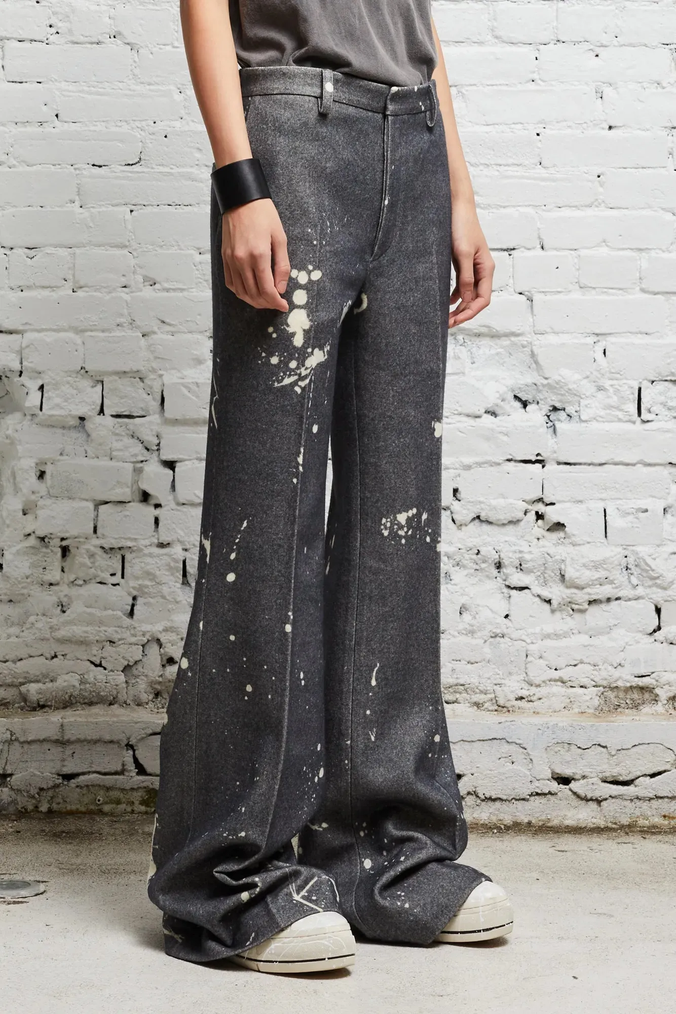 RELAXED TROUSER - GREY PAINT SPLATTER sold by R13 product image thumbnail 3