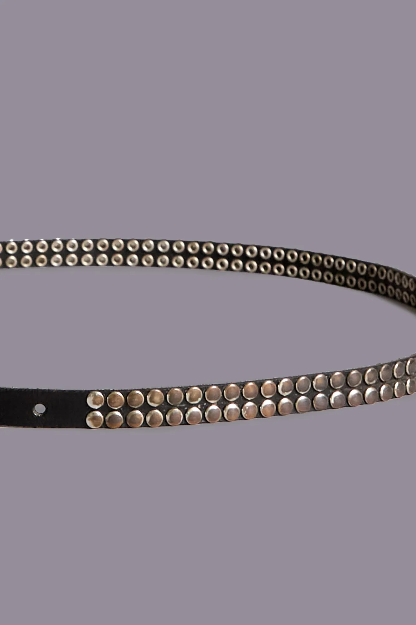 STUDDED R13 SKINNY BELT - BLACK sold by R13 product image thumbnail 2