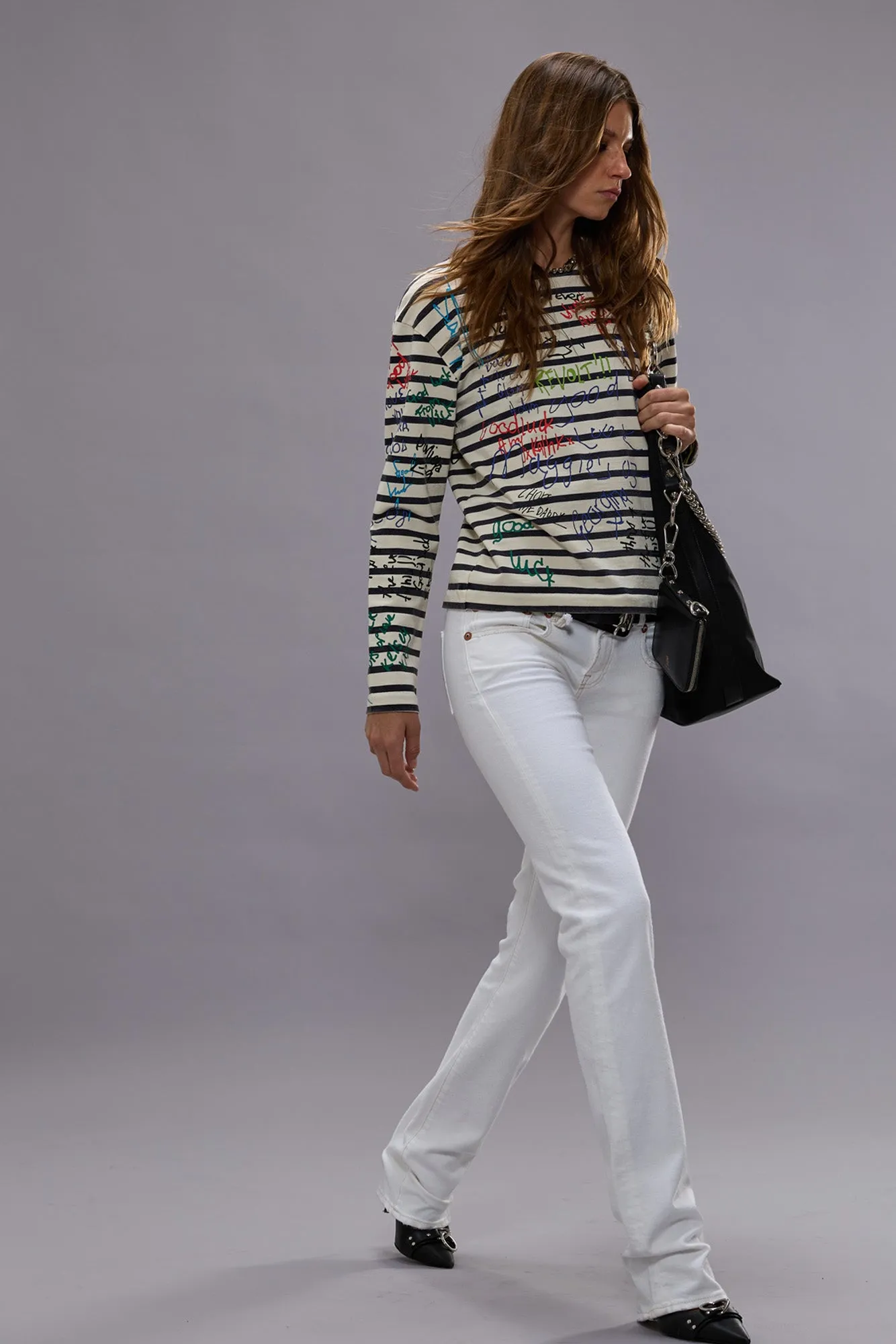 TOBI BOY - AERIN WHITE STRETCH sold by R13 product image thumbnail 2