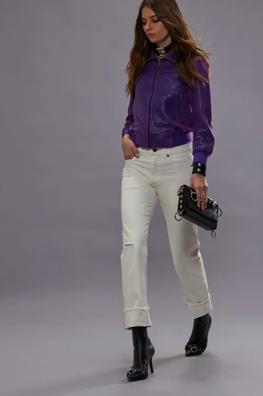 CUFFED ROMEO JEAN - BENNETT WHITE SELVEDGE sold by R13