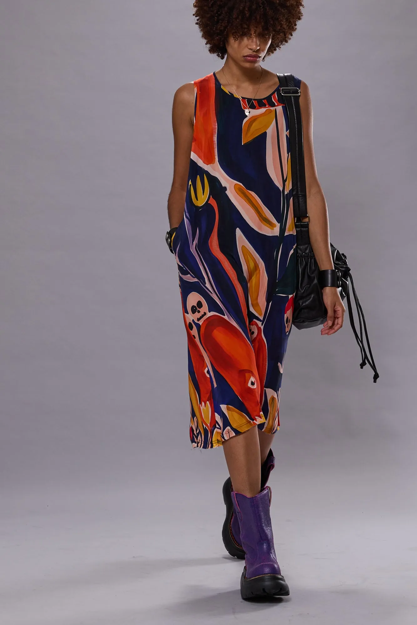 SLEEVELESS MIDI - MULTICOLOR PRINT sold by R13 product image thumbnail 2
