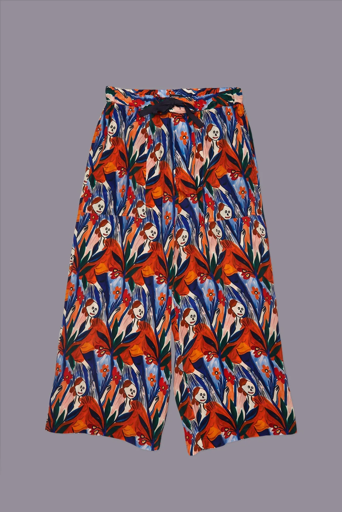 CROPPED WIDE LEG UTILITY PANT - MULTICOLOR PRINT sold by R13 product image thumbnail 3