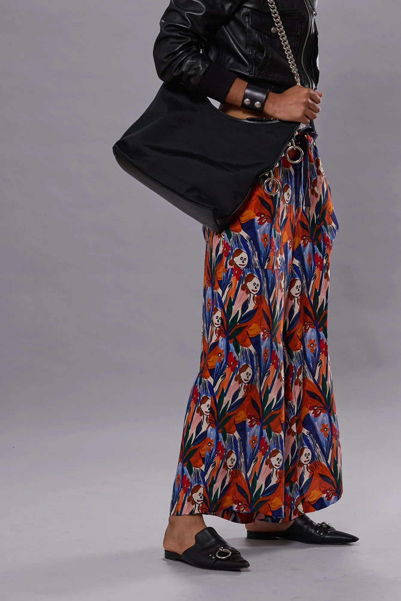 CROPPED WIDE LEG UTILITY PANT - MULTICOLOR PRINT sold by R13 product image thumbnail 2