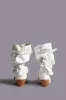 BUCKLED-UP SLOUCH COWBOY BOOT - CRACKLE WHITE sold by R13