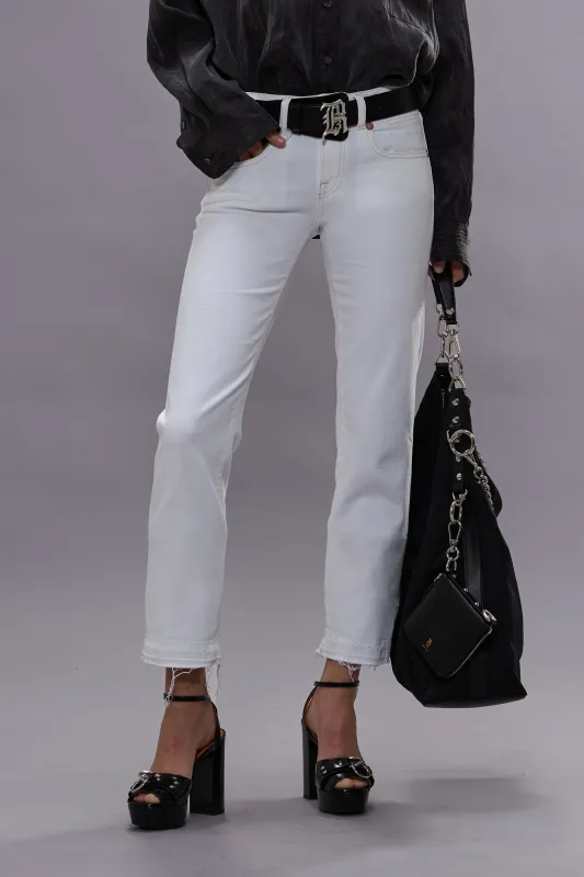 BOY STRAIGHT - AERIN WHITE STRETCH sold by R13