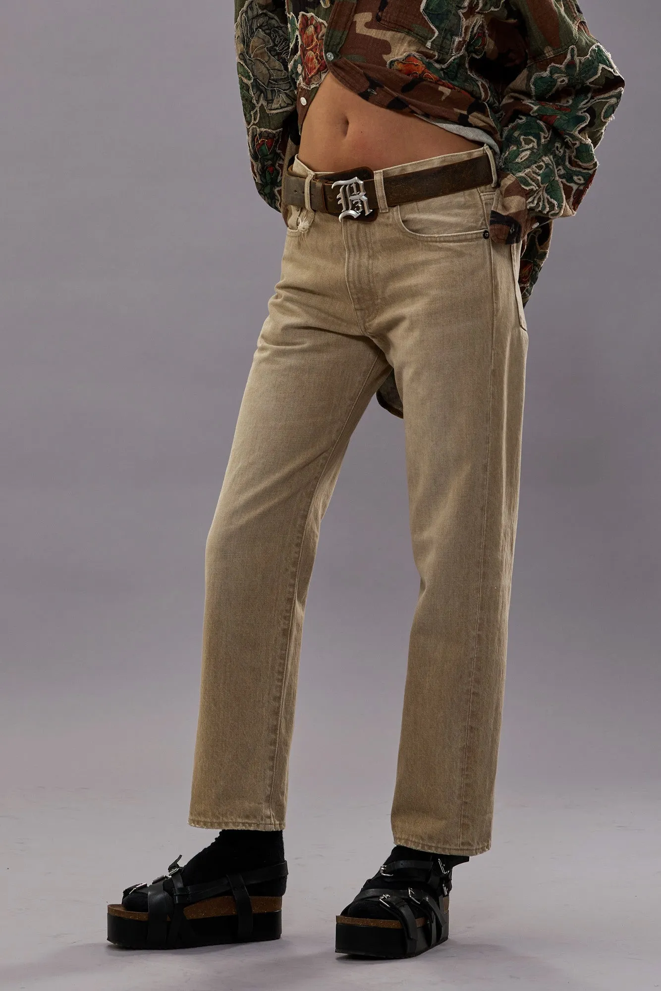 BOYFRIEND JEAN - HARLYN KHAKI sold by R13 product image thumbnail 2