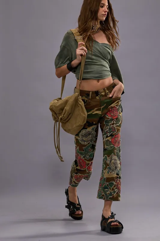 X-BOYFRIEND - ROSE APPLIQUE CAMO sold by R13