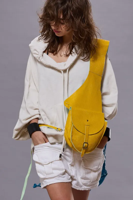 Saddle Bag - Yellow / Aqua made by R13