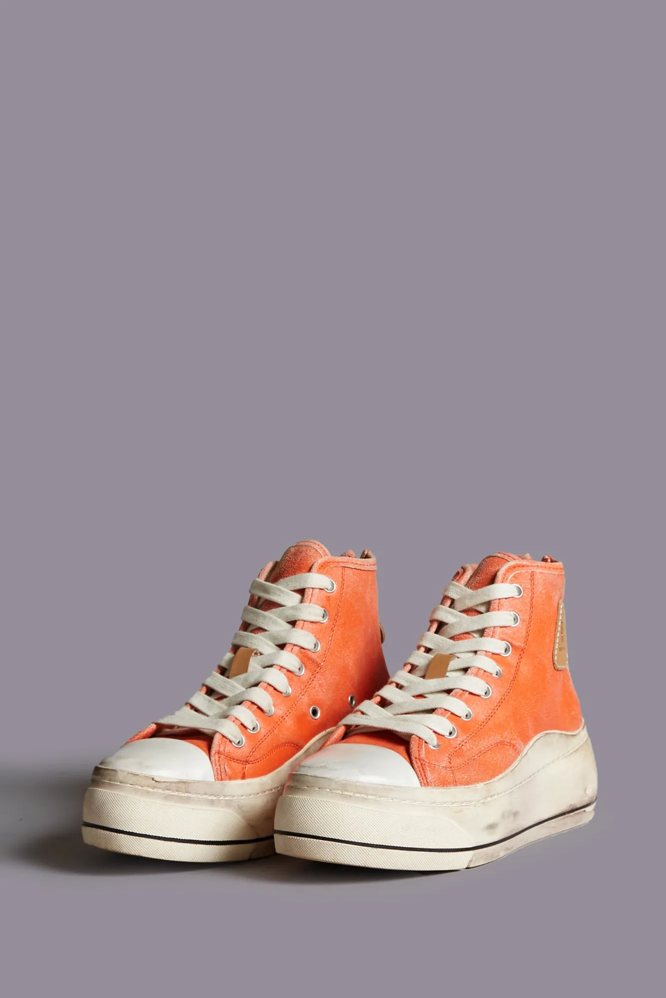 KURT HIGH TOP SNEAKER - ORANGE / LIGHT BLUE sold by R13 product image thumbnail 5