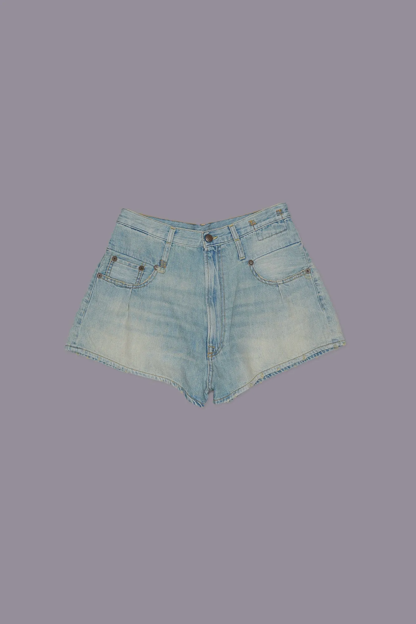 DOUBLE LOOP VENTI SHORT - TONI BLUE sold by R13 product image thumbnail 3
