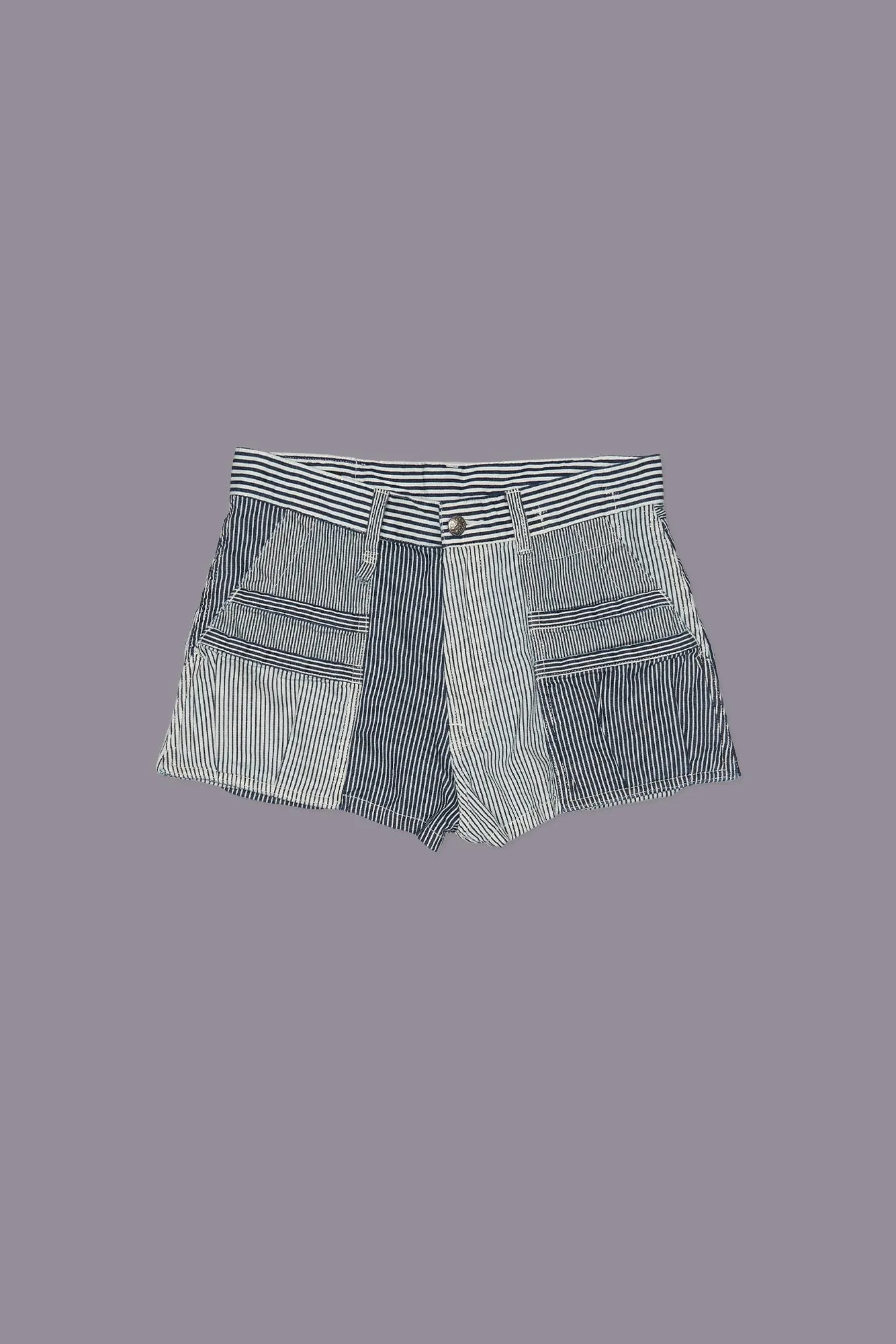D'ARCY UTILITY SHORT - MULTI STRIPE RAILROAD sold by R13 product image thumbnail 3