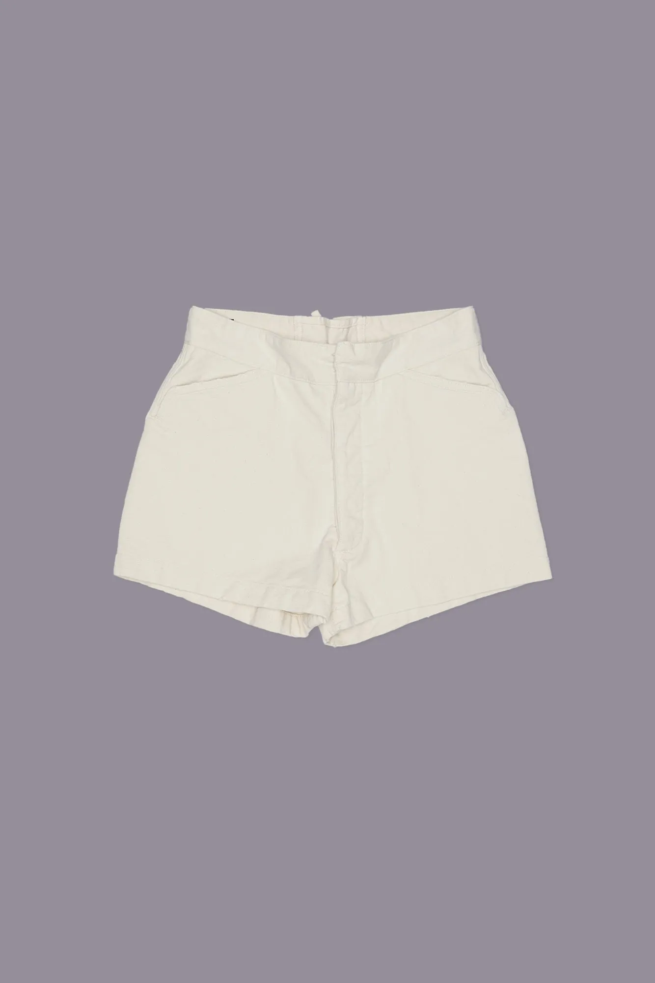 LACE BACK SAILOR SHORT - NATURAL SLUBBY TWILL sold by R13 product image thumbnail 3
