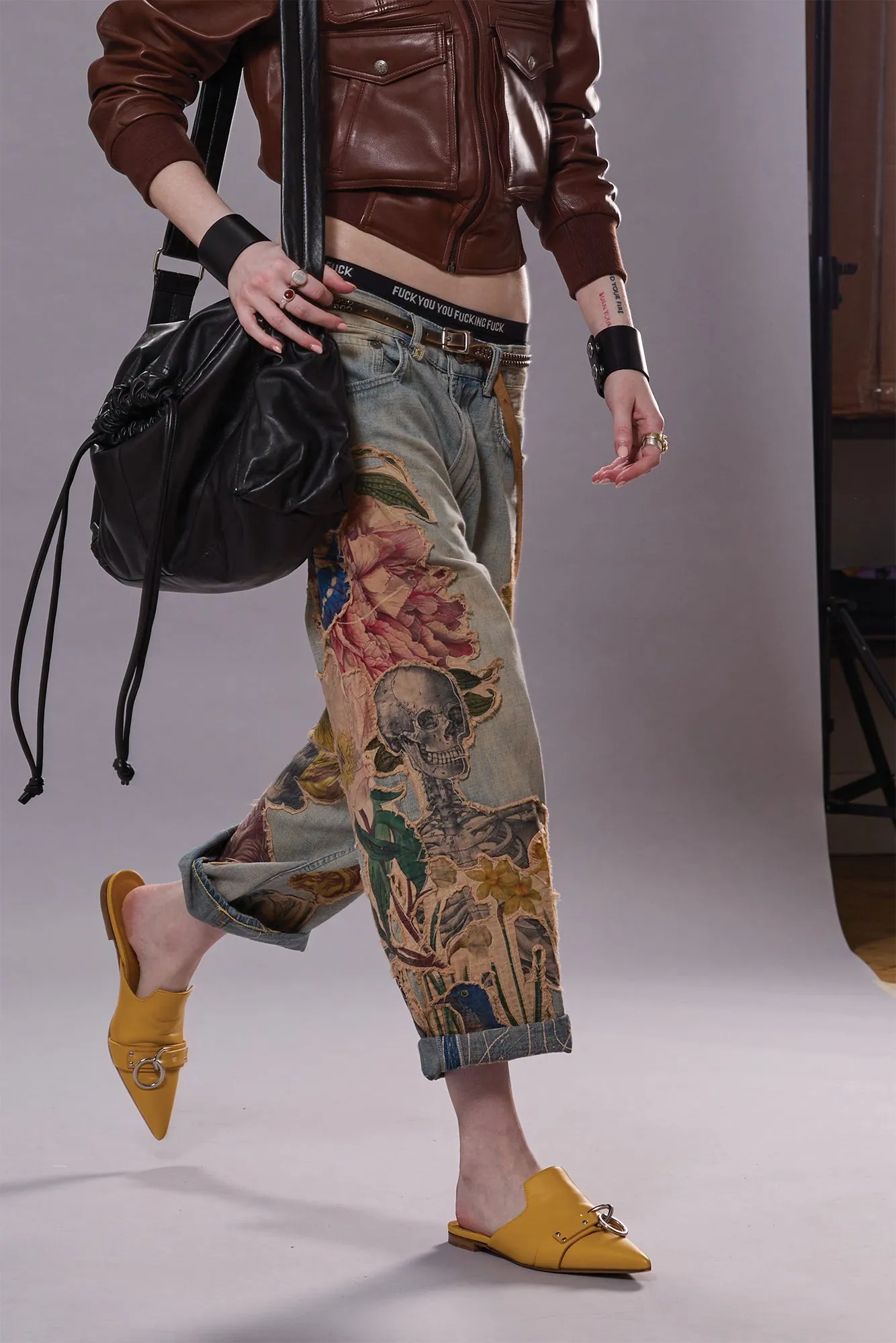 X-BOYFRIEND - APPLIQUE DENIM sold by R13