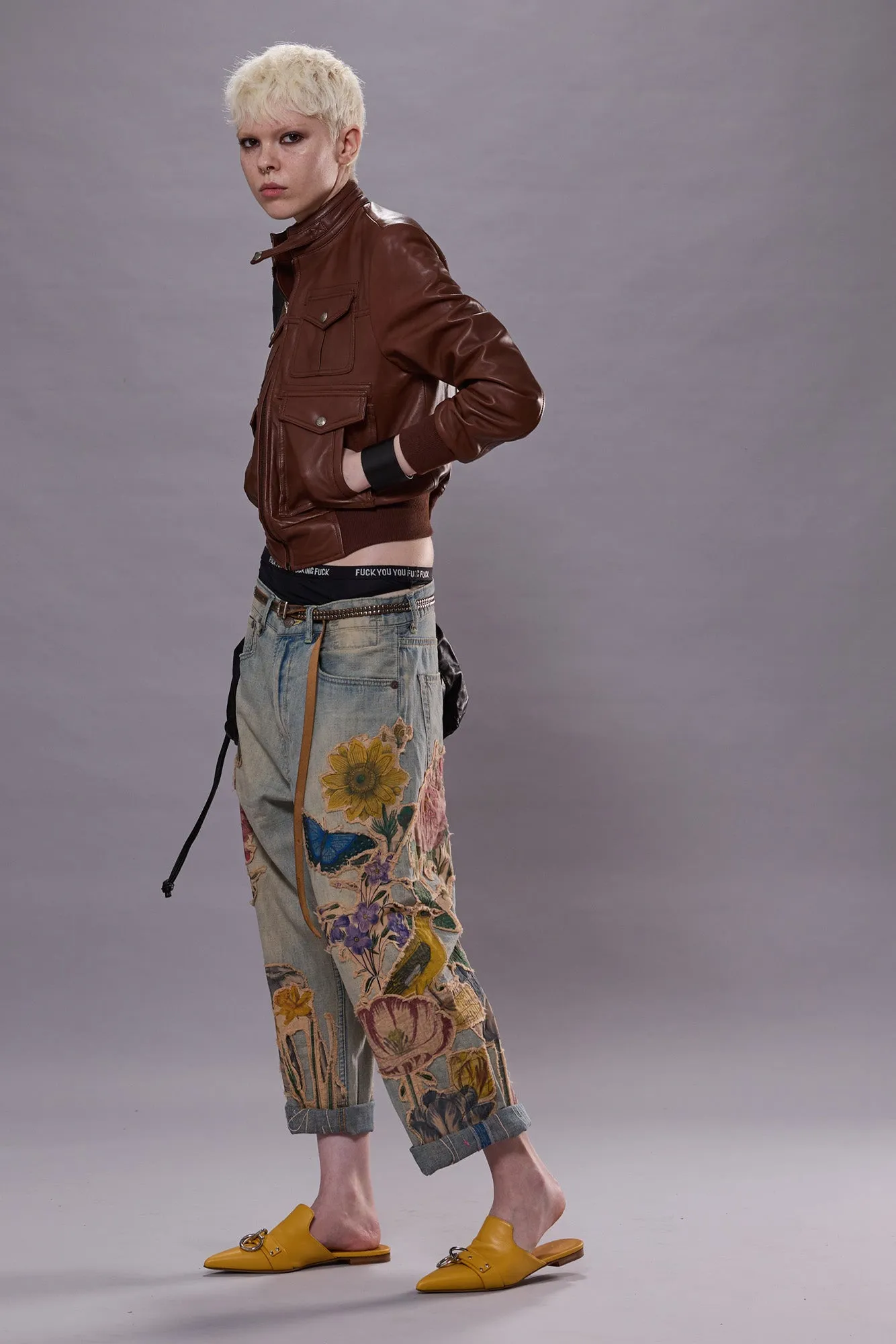 X-BOYFRIEND - APPLIQUE DENIM sold by R13 product image thumbnail 3