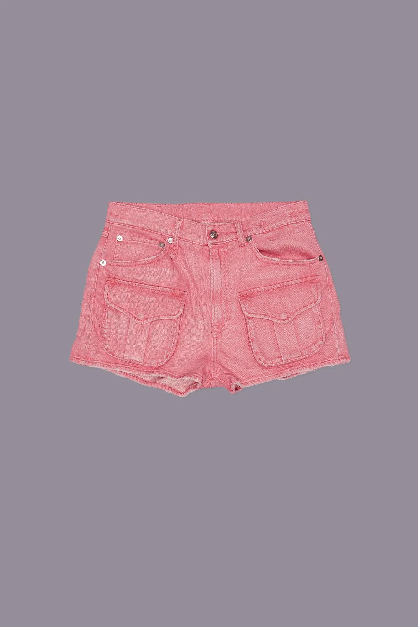 MULTI POCKET SHORTS - CORAL STRETCH sold by R13 product image thumbnail 3