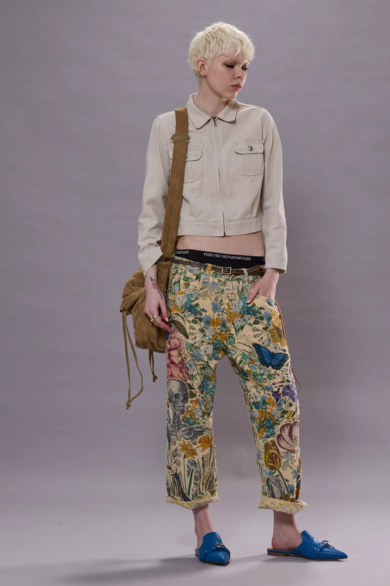 X-BOYFRIEND - APPLIQUE ECRU FLORAL sold by R13 product image thumbnail 2