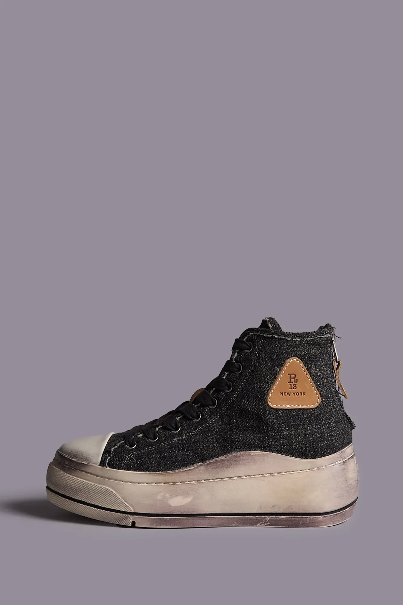 Kurt High Top Sneaker - Dark Grey sold by R13
