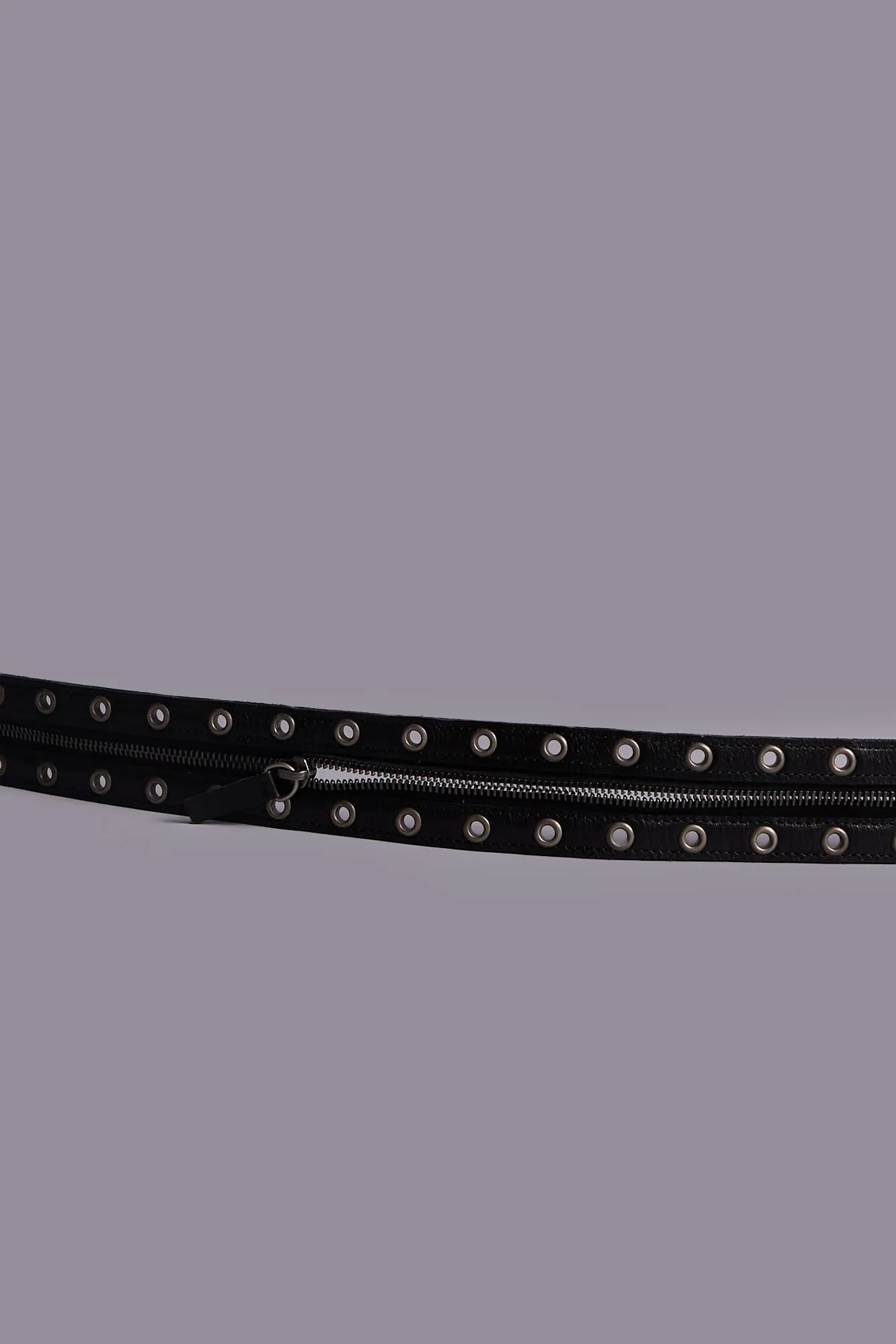 ZIPPER BELT - BLACK sold by R13 product image thumbnail 2