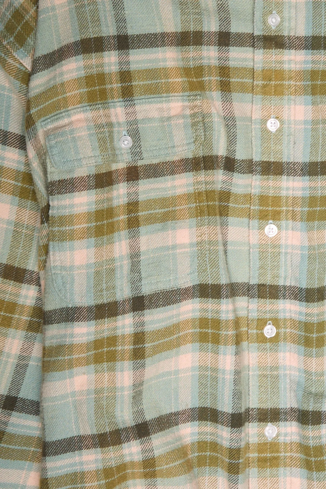 BOYFRIEND SHIRT - TURQUOISE PLAID sold by R13 product image thumbnail 4