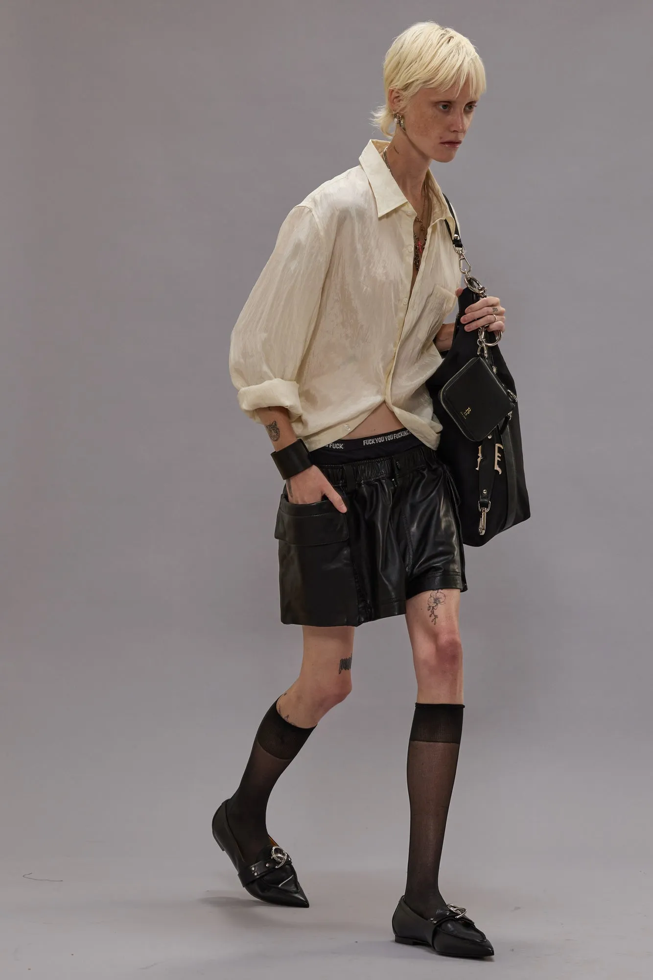 WRAP AROUND SHIRT - CREAM sold by R13 product image thumbnail 2